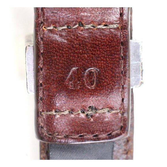 Onyx by BRIGHTON BROWN GENUINE LEATHER 1 1/8"Wd CASUAL DRESS BELT Sz 40 (G37 - Picture 8 of 15